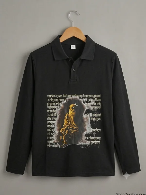 Black_Cotton_Full_Sleeve_Graphic_Print_Polo_For_Men