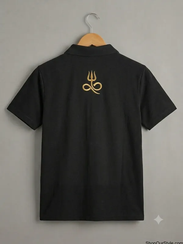Black_Cotton_Regular_Fit_Polo_TShirt_For_Men