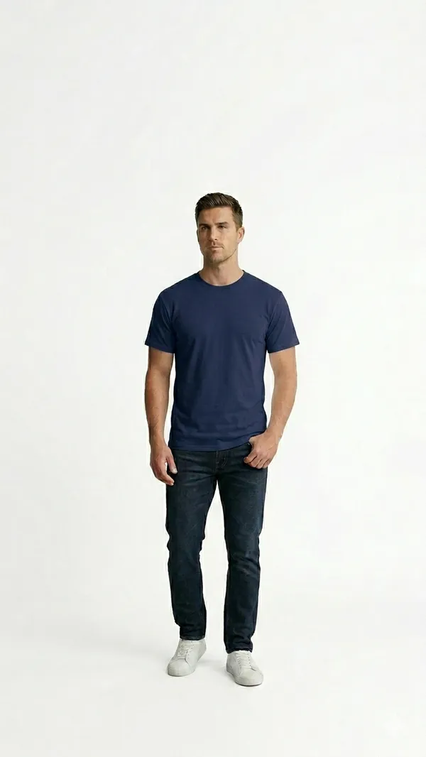 Navy_Blue_Cotton_Slim_Fit_Crew_Neck_TShirt_For_Men