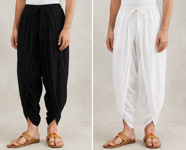 Monochrome_Dhoti_Pants_Duo_Black_White