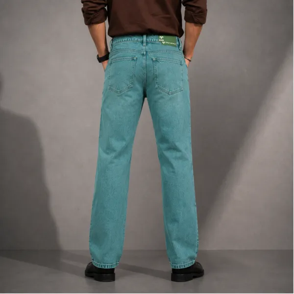 Blue_Green_Tint_Denim_Straight_Fit_Distressed_Jeans_For_Men
