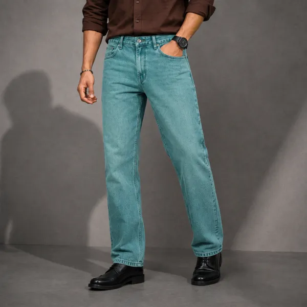 Blue_Green_Tint_Denim_Straight_Fit_Distressed_Jeans_For_Men