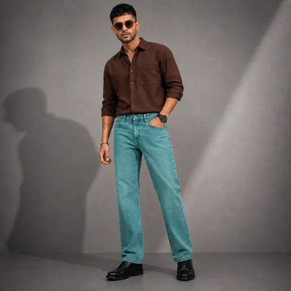 Blue_Green_Tint_Denim_Straight_Fit_Distressed_Jeans_For_Men