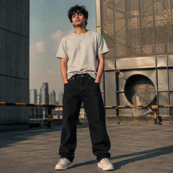 Z_Black_Denim_Baggy_Fit_Jeans_For_Men
