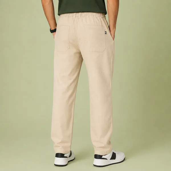 Wild_Woolly_Beige_Men's_Linen_Blend_Relaxed_Fit_Track_Pants_|_Breathable_Casual_Pant_with_Elastic_Waist_&_Drawstring