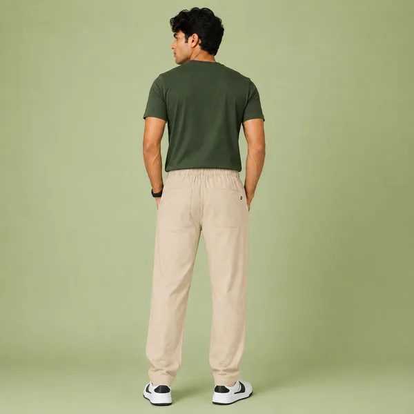 Wild_Woolly_Beige_Men's_Linen_Blend_Relaxed_Fit_Track_Pants_|_Breathable_Casual_Pant_with_Elastic_Waist_&_Drawstring