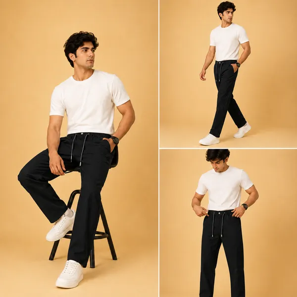 Wild_Woolly_Black_Men's_Linen_Blend_Relaxed_Fit_Track_Pants_|_Breathable_Casual_Pant_with_Elastic_Waist_&_Drawstring