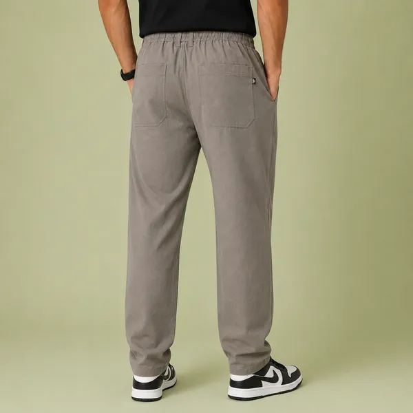 Wild_Woolly_Dark_Grey_Men's_Linen_Blend_Relaxed_Fit_Track_Pants_|_Breathable_Casual_Pant_with_Elastic_Waist_&_Drawstring