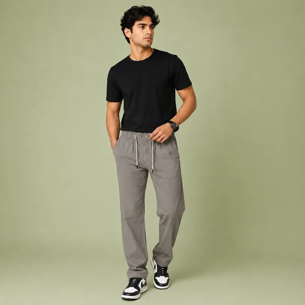 Wild_Woolly_Dark_Grey_Men's_Linen_Blend_Relaxed_Fit_Track_Pants_|_Breathable_Casual_Pant_with_Elastic_Waist_&_Drawstring
