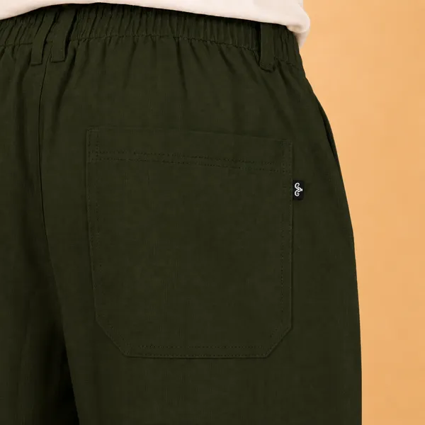 Wild_Woolly_Forest_Green_Men's_Linen_Blend_Relaxed_Fit_Track_Pants_|_Breathable_Casual_Pant_with_Elastic_Waist_&_Drawstring