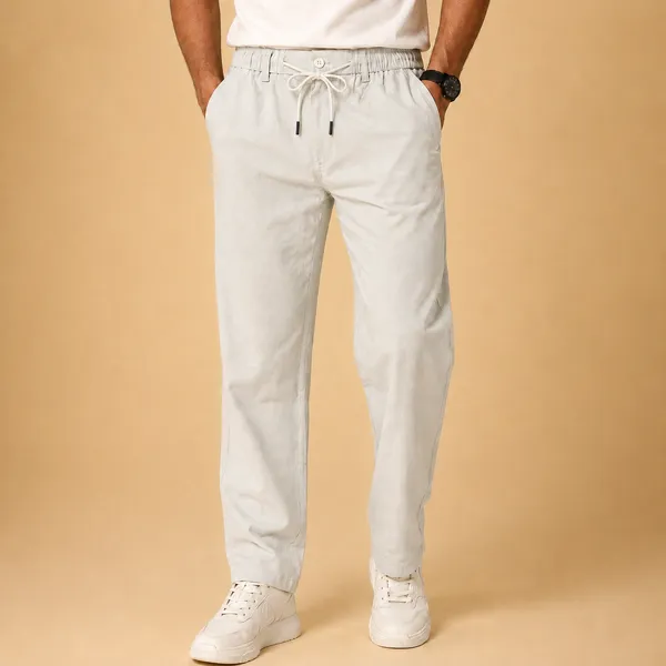 Wild_Woolly_Light_Grey_Men's_Linen_Blend_Relaxed_Fit_Track_Pants_|_Breathable_Casual_Pant_with_Elastic_Waist_&_Drawstring
