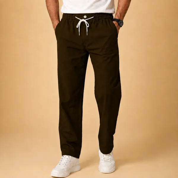 Wild_Woolly_Mud_Brown_Men's_Linen_Blend_Relaxed_Fit_Track_Pants_|_Breathable_Casual_Pant_with_Elastic_Waist_&_Drawstring