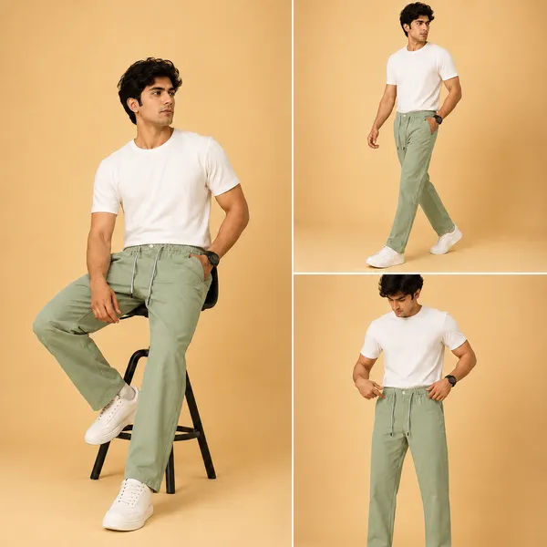 Wild_Woolly_Sage_Green_Men's_Linen_Blend_Relaxed_Fit_Track_Pants_|_Breathable_Casual_Pant_with_Elastic_Waist_&_Drawstring