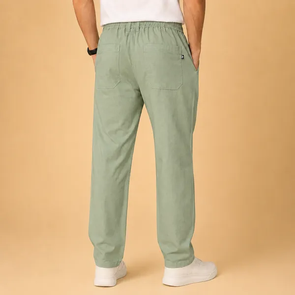 Wild_Woolly_Sage_Green_Men's_Linen_Blend_Relaxed_Fit_Track_Pants_|_Breathable_Casual_Pant_with_Elastic_Waist_&_Drawstring