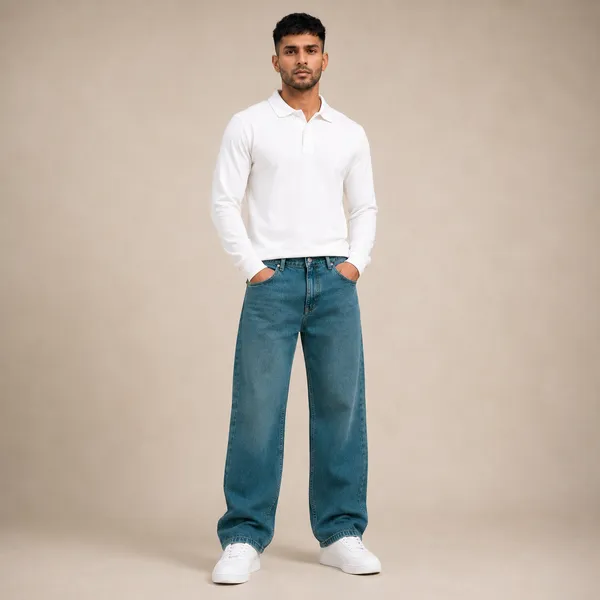 Bluish_Green_Denim_Straight_Fit_Distressed_Jeans_For_Men