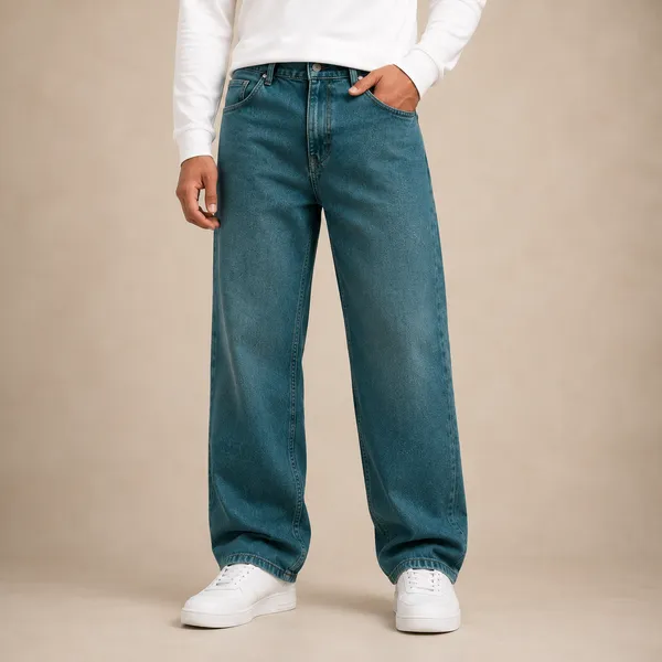 Bluish_Green_Denim_Straight_Fit_Distressed_Jeans_For_Men
