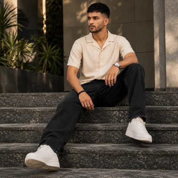 WILD_WOOLLY_Men's_Black_Baggy_Fit_Denim_Jeans_|_Premium_Cotton_Denim_|_Streetwear_Relaxed_Fit_|_Nature_Inspired_Luxury_Denim