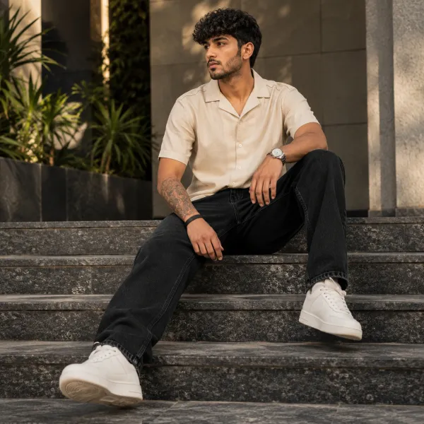 WILD_WOOLLY_Men's_Black_Baggy_Fit_Denim_Jeans_|_Premium_Cotton_Denim_|_Streetwear_Relaxed_Fit_|_Nature_Inspired_Luxury_Denim