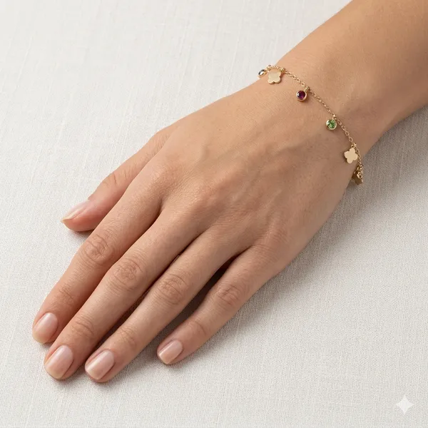 Gold_Steel_Chain_Bracelet_For_Women