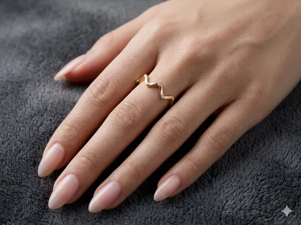 Gold_Plated_Zig_Zag_Minimalist_Ring_For_Women
