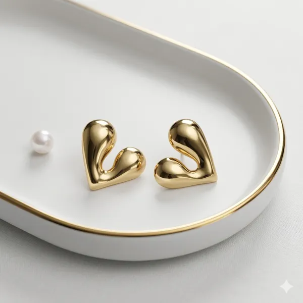 Gold_Toned_Heart_Shaped_Stud_Earrings_For_Women