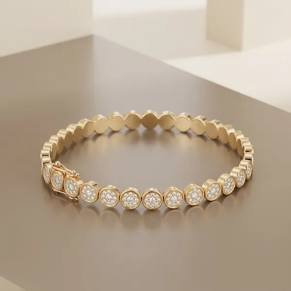 Gold_Plated_Crystal_Studded_Tennis_Bracelet_For_Women