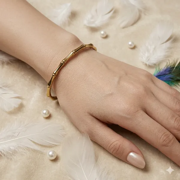 Gold__Bamboo_Kada_Bracelet_For_Women