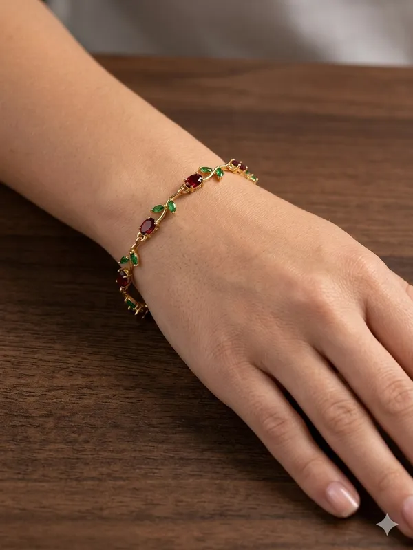 Ruby_&_Emerald_Vine_Bracelet