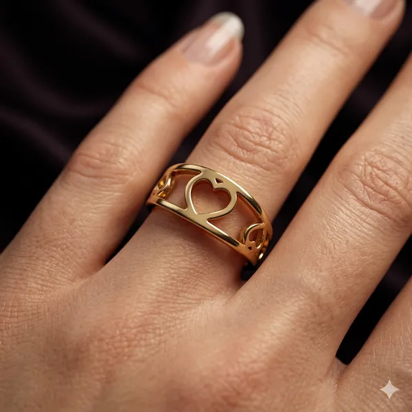 Gold-Toned_Heart_Cutout_Statement_Ring_For_Women
