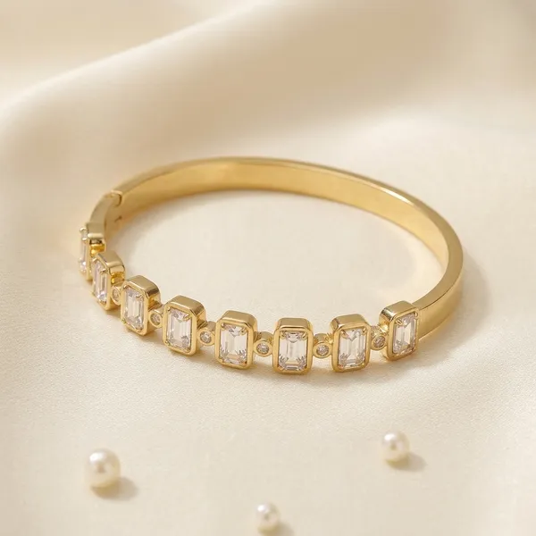Gold_Plated_Emerald_Cut_Crystal_Bangle_Bracelet