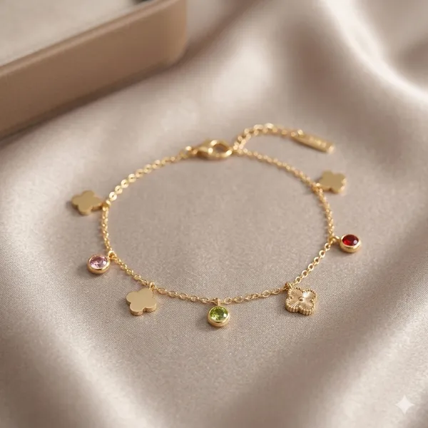 Gold_Charm_Bracelet_With_Multicolor_Gemstones
