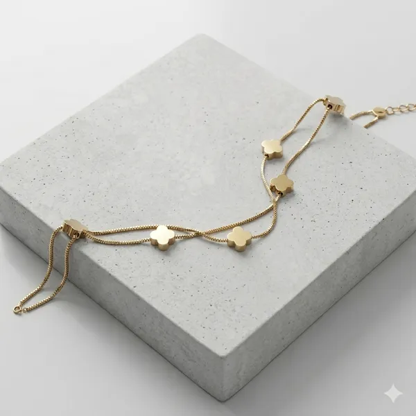 Gold-Toned_Heart-Shaped_Charm_Adjustable_Bracelet