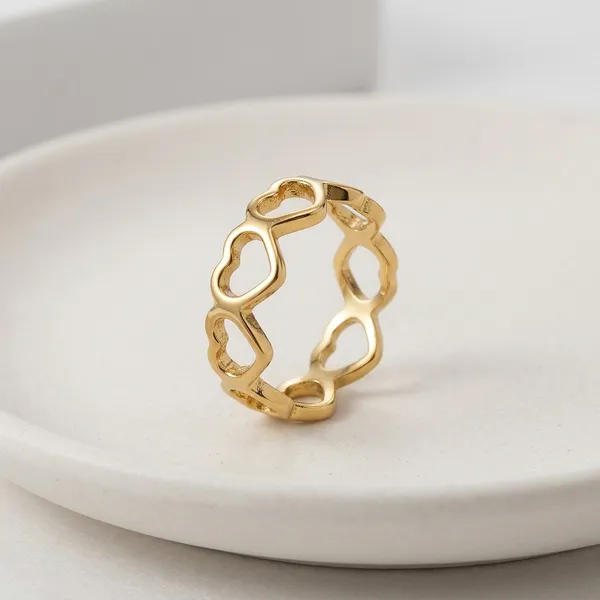 Gold_Toned_Chain_Link_Design_Ring_For_Women