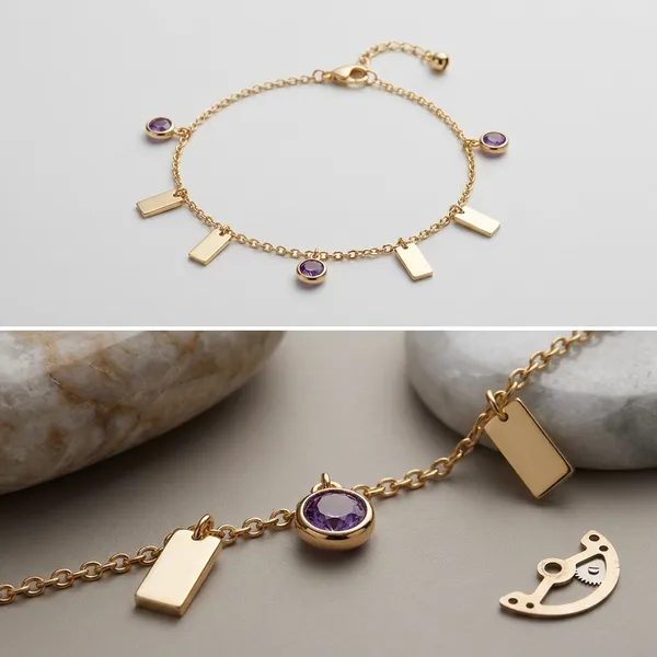 Rose_Gold_Charm_Bracelet_With_Multiple_Charms