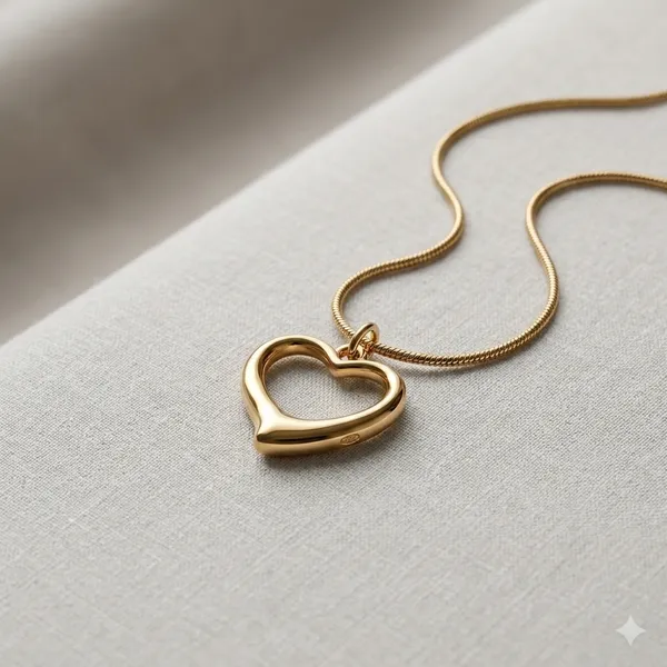 Gold_Plated_Heart_Pendant_Necklace_For_Women
