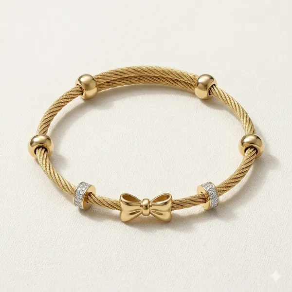 Gold_Tone_Crystal_Embellished_Bracelet_For_Women