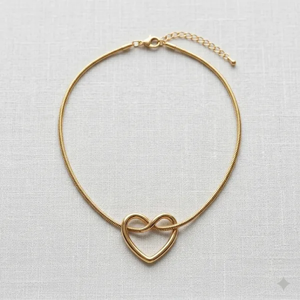 Gold_Toned_Infinity_Heart_Pendant_Necklace_For_Women