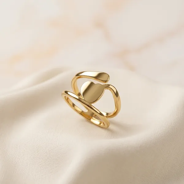 Gold_Tone_Abstract_Sculptural_Ring_For_Women