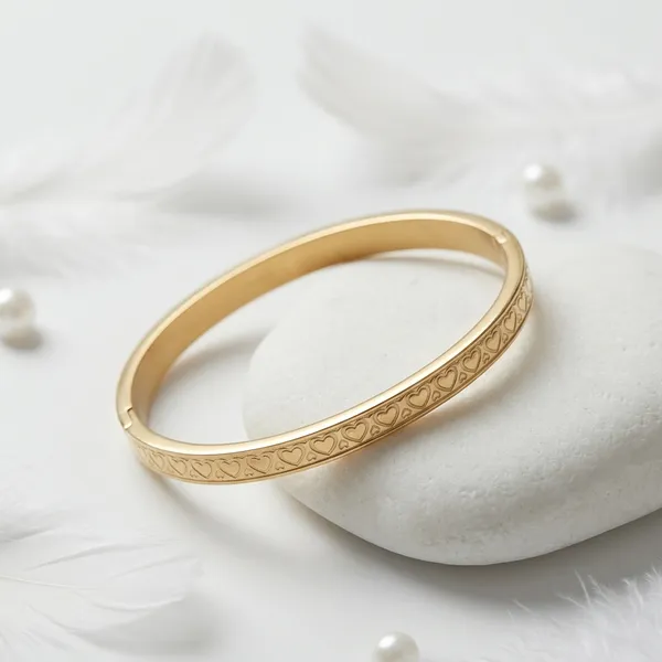 Gold_Steel_Heart_Kada_Bracelet_For_Women