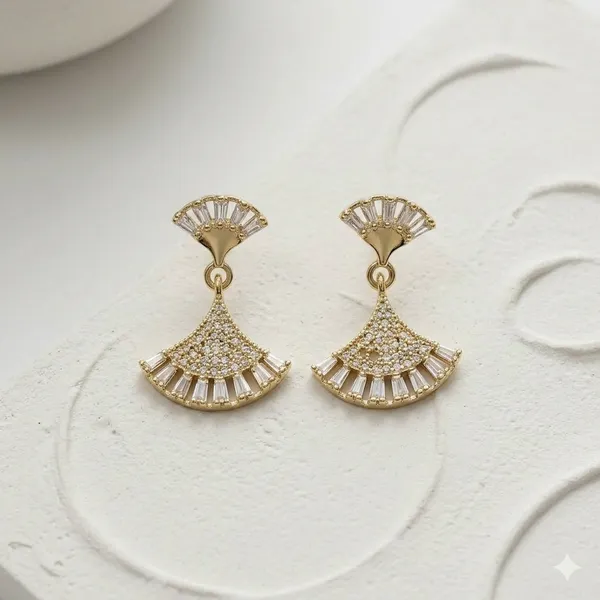 Gold_Steel_Ginkgo_Dangler_Earrings_For_Women