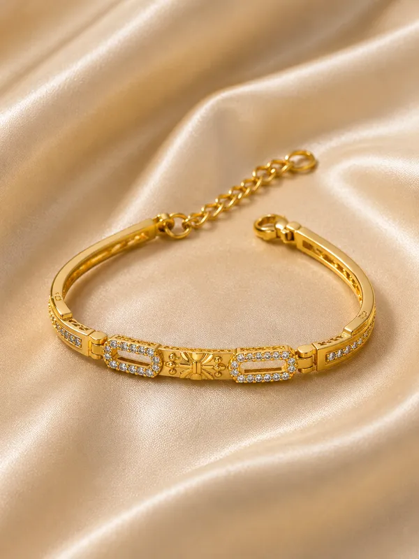 Premium_Gold_Finish_Bracelet_for_Women_|_Elegant_Adjustable_Kada