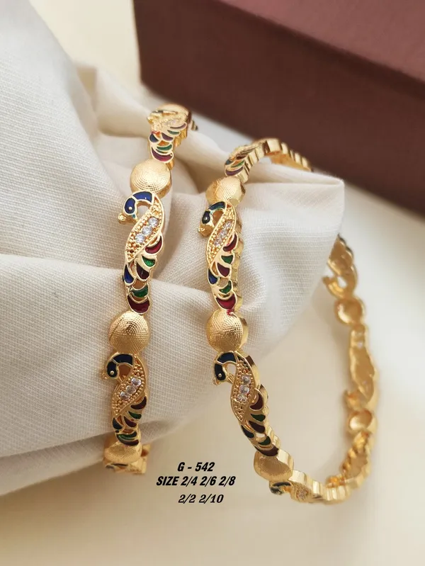 Peacock_Design_Meenakari_Bangles_Set_Of_2
