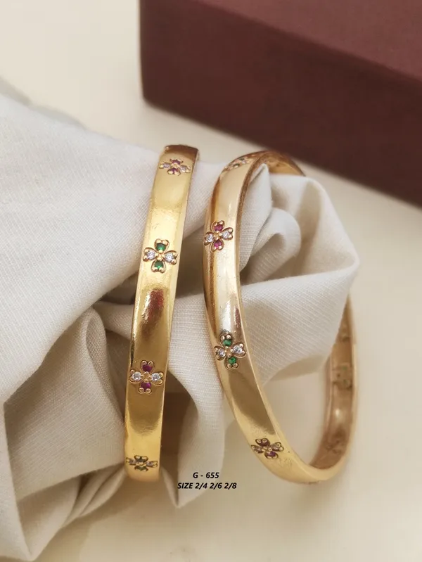 Gold_Floral_Stone_Studded_Bangle_Set_For_Women