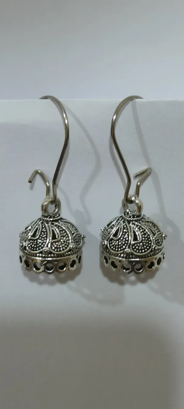 Silver_Oxidised_Premium_Design_Jhumka_Earrings_And_Drop_Earrings_Combo_For_Women_(Pack_Of_4)
