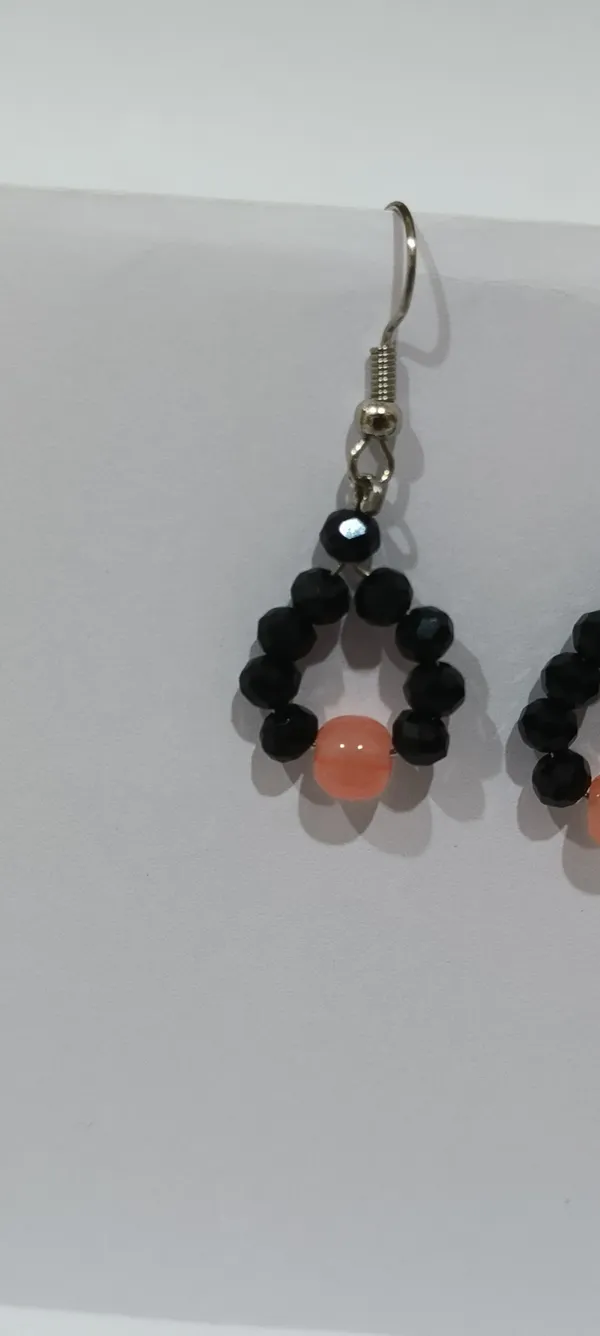 Black_And_Peach_Pearl_Premium_Design_Teardrop_Earrings_For_Women_Pack_Of_6