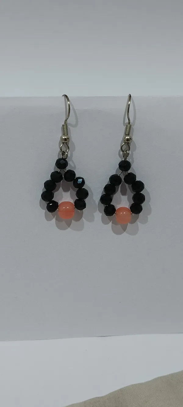 Black_And_Peach_Pearl_Premium_Design_Teardrop_Earrings_For_Women_Pack_Of_6