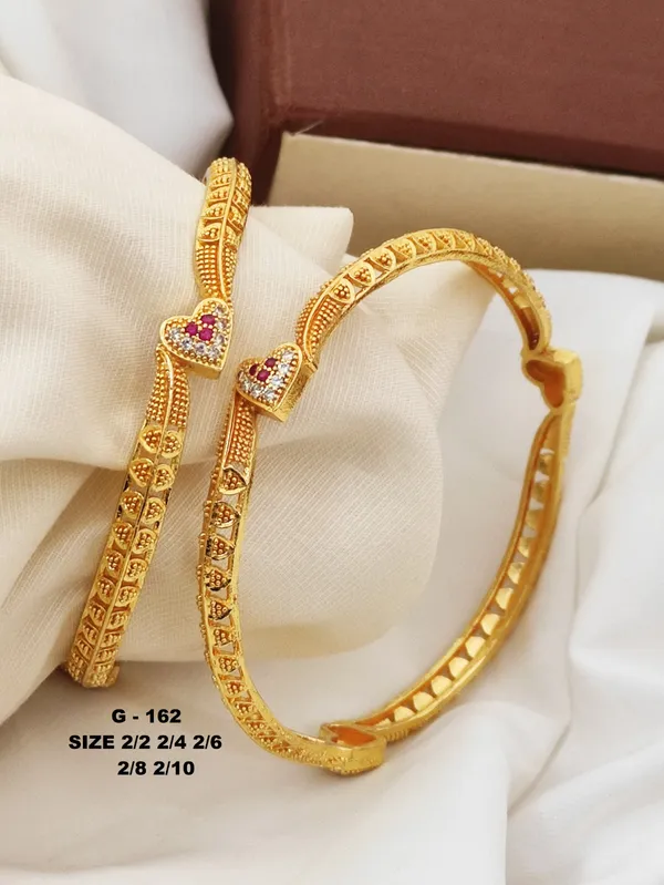 Heart_Design_Textured_Bangles_Set
