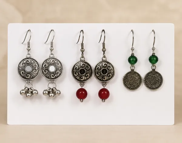 Multicolor_Pearl_And_Oxidised_And_Oxidised_And_Pearl_And_Oxidised_Premium_Design_Drop_Earrings_And_Jhumka_Style_Earrings_Combo_For_Women_(Pack_Of_3)