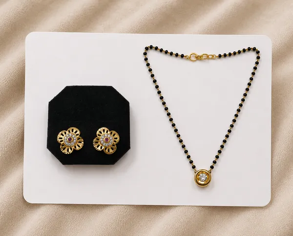 Multicolor_Premium_Design_Mangalsutra_And_Stud_Earrings_Combo_For_Women_(Pack_Of_2)