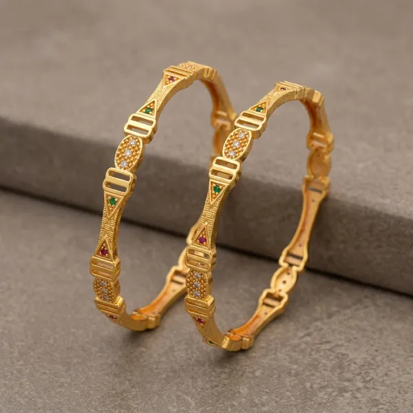 Multicolor_Stone_Studded_Designer_Bangles_Set